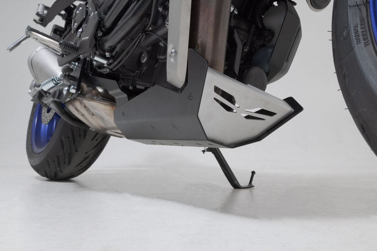 SW-Motech Front spoiler Black/ silver. Aluminum – Big Bike Tech