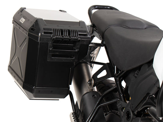 Hepco & Becker Side carrier cutout black incl. Xplorer black sideboxes