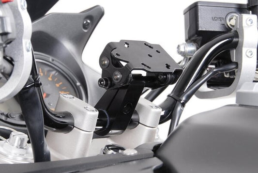 SW Motech GPS mount with handlebar clamp for Ø 22 mm