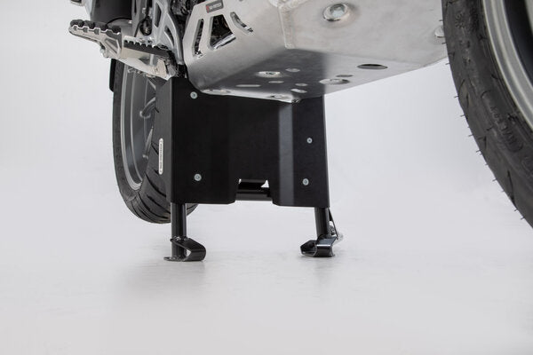 SW Motech Engine guard extension for centerstand Black